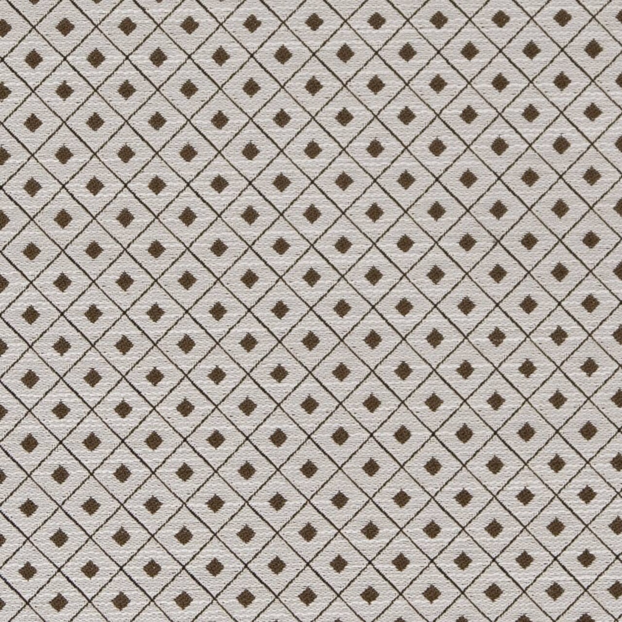 Truffle Diamond - Brown Diamonds,Small Scale Upholstery Fabric 54 Inches"